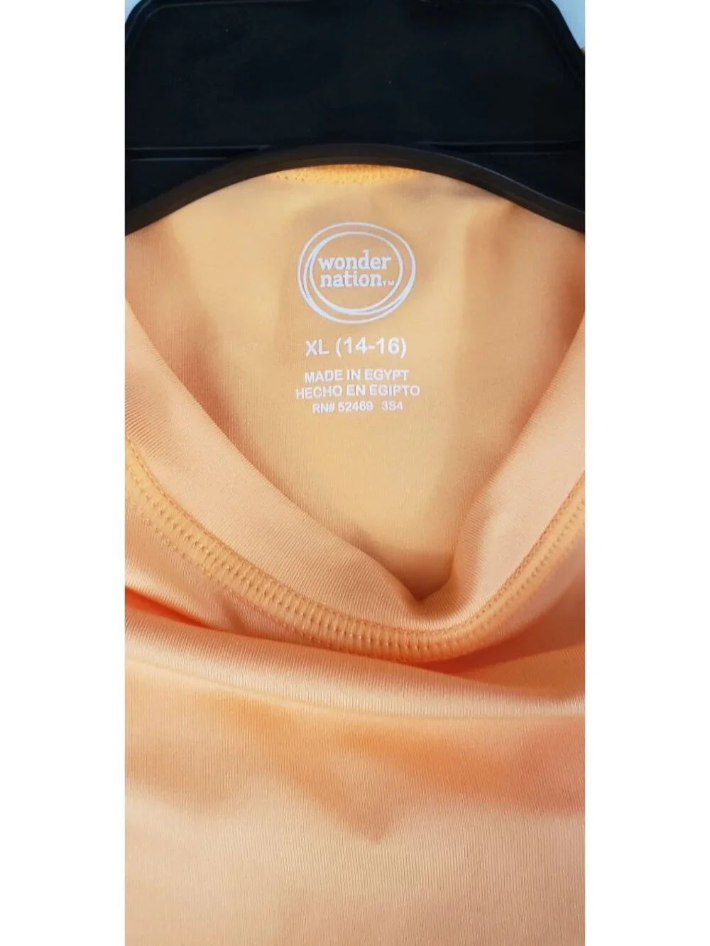NWT Boys Graphic Print Orange Rash Guard UPF 50+ Quick Dry Size XL 14-16